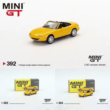 MINI GT 1:64 Mazda Miata MX-5 NA Eunos Roadster Die-cast ohišje iz legiranega modela avtomobila igrače, okraski darilo