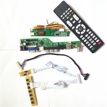 Za B154EW02 V2 V3 LCD TV53controller odbor Remote+Inverter+tipkovnica VGA HDMI je Združljiv Združljiv AV USB RF 1CCFL 30Pin LVDS 