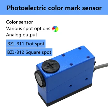 Barvo Označi Senzor Barvni Fotoelektrično Senzor, Stikalo BZJ-3 10 mm za Zaznavanje Razdalje NONC DC 10-30v Vrečko, ki Stroj