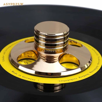 HI-fi Zlati zlitine LP Vinyl Gramofon ploščo stabilizator Snemanje Teža/Snemanje Objemka
