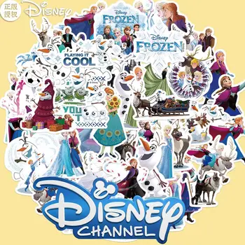 50pcs Disney Channel Zamrznjene Ana Elsa Snežaka Nalepke DIY Dnevnik Laptop Prtljage Skateboard Grafiti Decals Zabavna Klasična Igrača