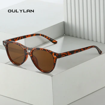 Oulylan Okrogla sončna Očala Ženske Modni Letnik Dekoracijo Jelly Barvo Očal Moški Trendi sončna Očala Odtenki UV400