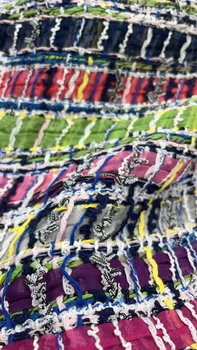 Nove digitalne Dekor preje tkano Tweed Tkanine, obleka tkanine, 50 x148 cm