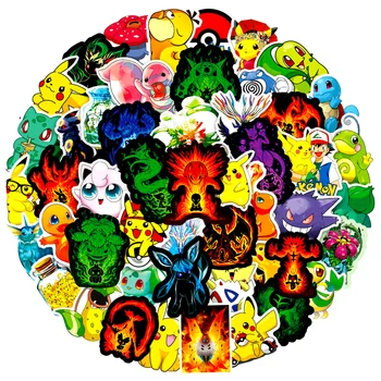 10/30/50/100 kozarcev Mix Cute Anime Risanke Pokemon Nalepke Pikachu Nalepko Otrok Igrača Skateboard motorno kolo, Laptop, Telefon, Avto Nalepke