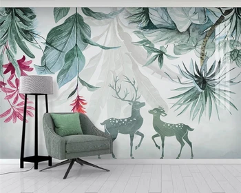 beibehang po Meri stene papirja Nordijska rastline, cvetje sodobno minimalistično ozadje dekorativno slikarstvo ozadje mode