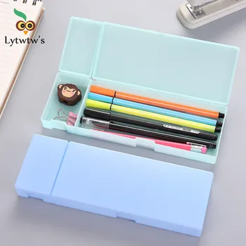 1 Kos Kawaii Candy Barve Plastično Pero Svinčnik Primeru Šole V Mirovanju Pisarniški Material Darilo