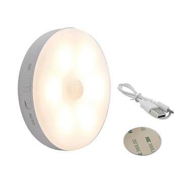 LED Nočno Svetlobo Človeškega Telesa Indukcijske Lučka bela/Topla Bela Brezžični Magnetni Polnilna Oči Zaščito Postelji Noč Svetlobe