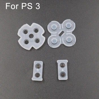 100sets trgovini Za PS3 Krmilnik Silikonski prevodni Gume Gumb Pad Set Za Sony PlayStation 3 Krmilnik Replacemet