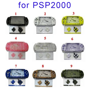 17 Barv Avaiable za PSP 2000 PSP2000 Celotno Ohišje Lupino Kritje Primera Nadomestni Gumbi Komplet Primerih