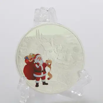 2020 Pisane Božič Santa Claus Srebrnik Spominek Zbirateljske Umetnosti Elizabeth Priložnostnih Kovancev Padec Ladijskega Prometa
