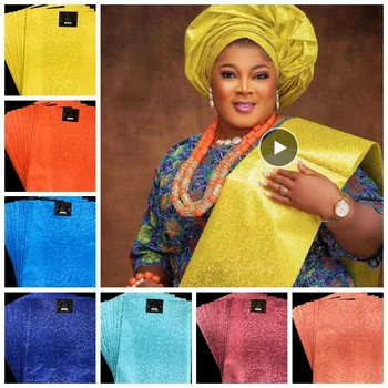 Nigerijski Visoke Kakovosti SEGO Headtie Afriške Auto Gele Tuban Skp Headtie Obloge Šal Tkanine 2pieces/Paket Za Ženske svate