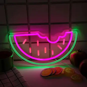 Lubenica Neon Znak USB Pogon za Soba Dekor, LED Neon Luči Zatemniti Noč Luč za Bar Otroci Spalnica Wall Art Darilo za Rojstni dan