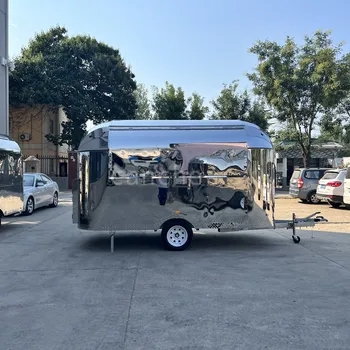 Tovarniško Dobavo Kave Voziček Mobilne Hrane Tovornjak Priklopnika aparat majhen hrane prikolico s CE ,ISO Certifikacije