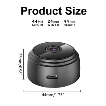 A9 Mini Kamera 1080P Brezžični WiFi Smart Home Nadzor, IP Kamere za Notranjo 24BB