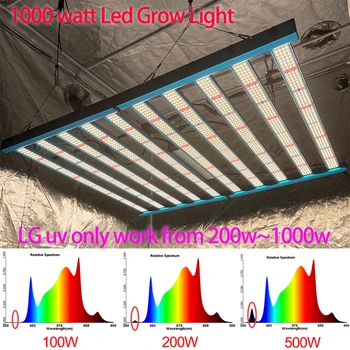 1000Watt LM301H Inteligentni Spektra, Kingbrite X55 bar 1000W, LM301H z XP-E2 660nm UV, IR Led Grow Light