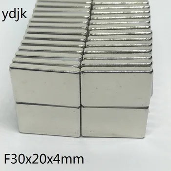 20PCS/VELIKO N35 Neodymium Magnetom 30*20*4 Močan Blok NdFeB Magnetov 30x20x4 Redke Zemlje, Trajni Magneti 30 x 20 x 4