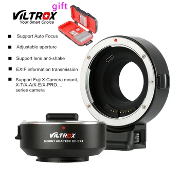 VILTROX EF-FX1 samodejno ostrenje Objektiva Adapter za Canon EF, EF-S Objektiv za Fujifilm Fotoaparat X-T1 X-T2 X-T10 X-T20 x-A3 X-X A5-A10 X-PRO2