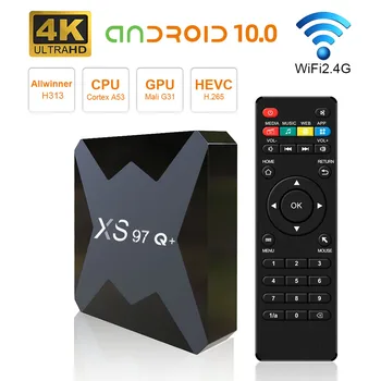 XS97 Q Plus Android TV Box Smart Allwinner H313 Wifi 2.4 G Android 10.0 Igra 4K Ultra HD Smart-Color 1+8GB Internet Polje