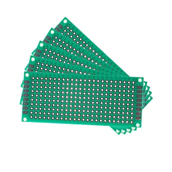 5PCS 3*7 CM PCB Board Eno Stran Prototip Odbor Zelena Univerzalna elektronska Vezja DIY Elektronskih Komplet za Arduino