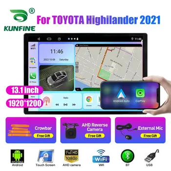 13.1 palčni avtoradia Za TOYOTA Highilander 2021 Avto DVD GPS Navigacija Stereo Carplay 2 Din Centralne Večpredstavnostna Android Auto