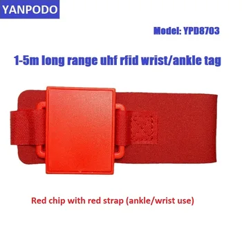 Yanpodo 20pcs Nepremočljiva Dolgo Vrsto RFID Zapestnica Manšeta za Gleženj UHF Čas Čip Oznako za Triatlon, Plavanje Race Timing Sistem
