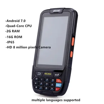 Android ročni pda scanner data terminal 4 palčni zaslon na Dotik 4G GPS sledenje 1D 2D črtne kode skener PDA