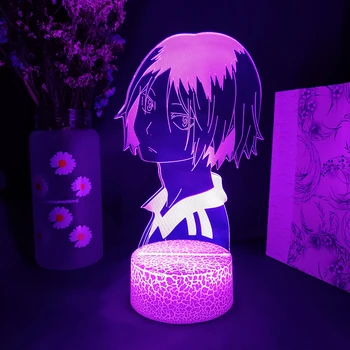 Haikyuu!! LED Nočna Lučka Anime Kozume Kenma Lučka za Spalnica Dekoracijo Nočna Otroci Otrok Darilo za Rojstni dan Svetlobe, Lava Svetilka