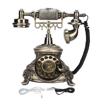 Vintage Rotacijski Telefon Retro Stacionarne Telefone za Dom Hotel Urad za Dekoracijo