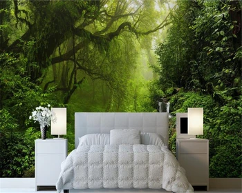 beibehang steno papirjev doma dekor Visoke kakovosti zelenih gozdov kamni teče voda rečna pokrajina tv sliko za ozadje 3d