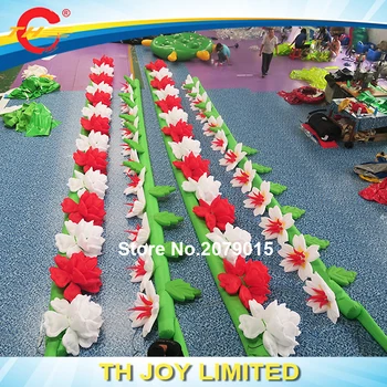 Brezplačna dostava Napihljivi Cvet napihljivi cvet verige za fazo dekoracijo, led osvetljeno napihljivi cvet, listi za prodajo