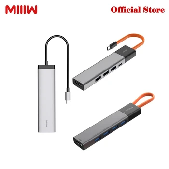 MIIIW 5 v 1 / 7 1 USB-C Hub Razširitveno Postajo priklopite Adapter USB-C Moč Dostave/4K HDMI HD Izhod/USB 3.0/SD/TF Card Reader