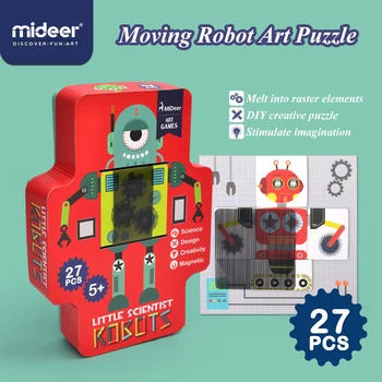 MiDeer Robot Igrača 5-14 Let Rastrskih Igro Robot Igrače Puzzle Ustvarjalnih Magnetnih Izrek Magnetne Puzzle Igrača DIY Robot Puzzle