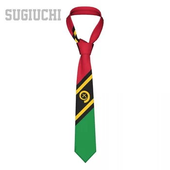 Vanuatu Zastavo, Grb Moški Ženske Vratu Vezi Priložnostne Kariran Kravato Obleke Slim Svate Poslovnih Kravatni Gravatas